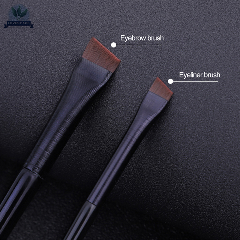 Lovespace -Professional Eyeliner Brush Brow Contour Brush Super Thin Angled Eyebrow Brush High Quality Eye Brow Liner Brush Makeup Tools