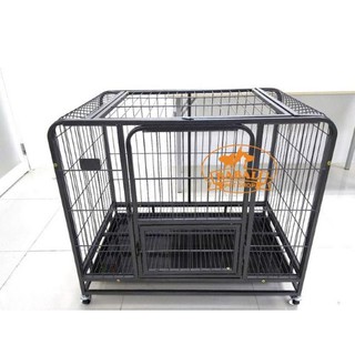 Lồng sắt sơn tĩnh điện có bánh xe