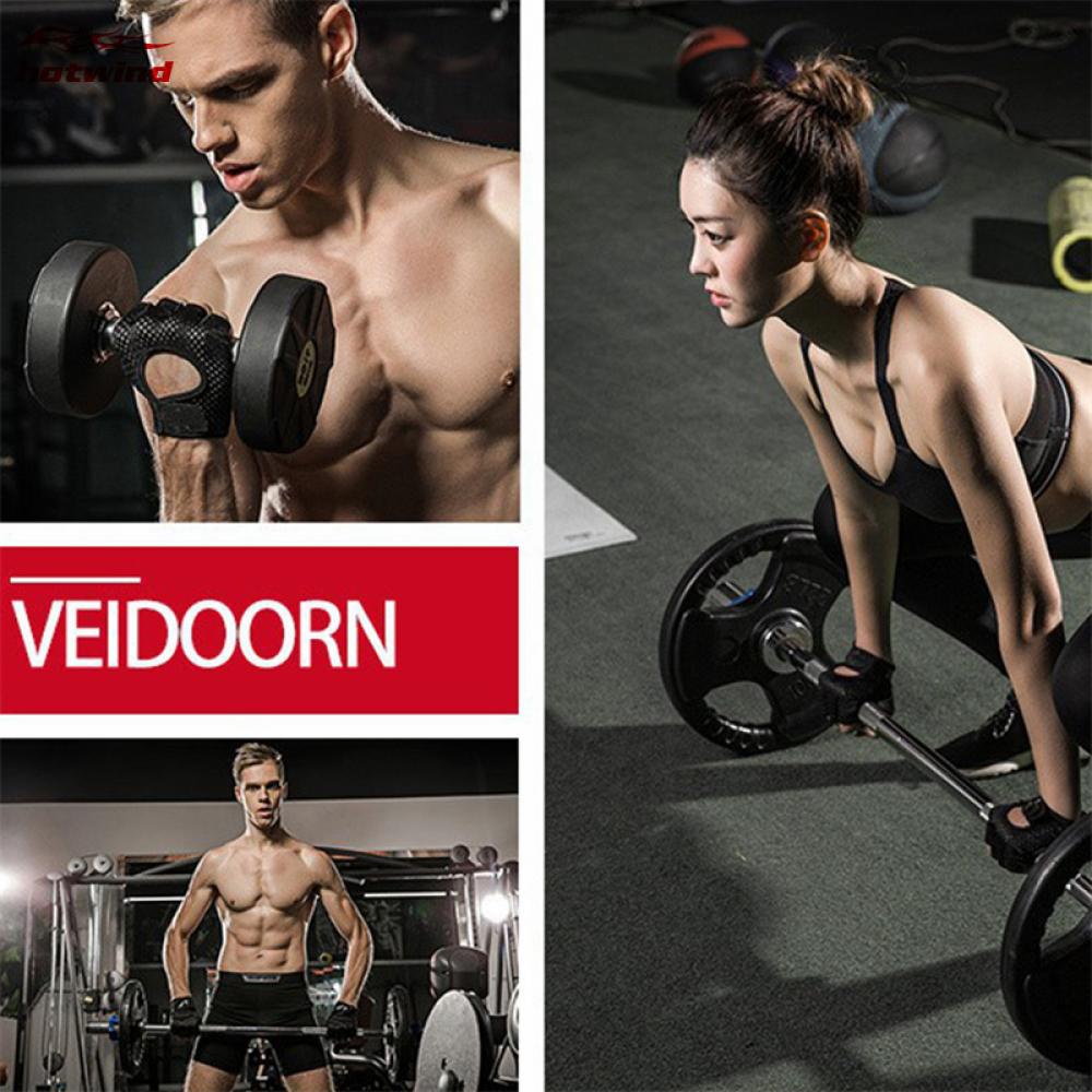Hw Set 2 Găng Tay Hở Ngón Thể Thao Chống Trượt Thoáng Khí