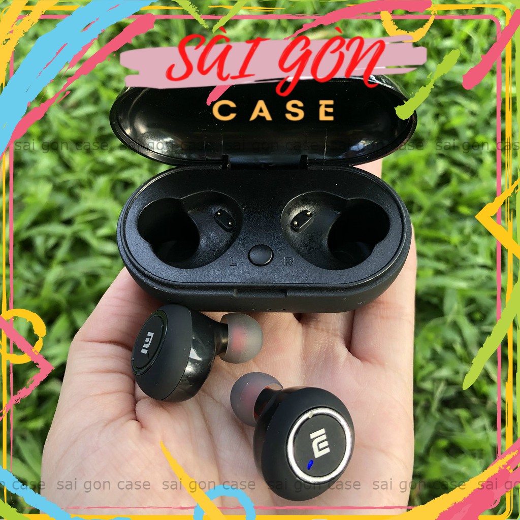 Tai Nghe Bluetooth AirDots Redmi2 Đen True Wireless Công Nghệ 5.0 Kèm Đốc Sạc ,Cảm Biến Tự Động Kết Nối