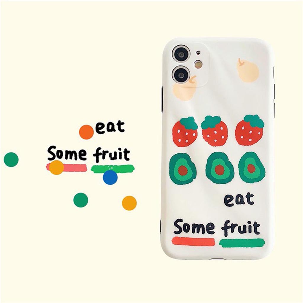 Ốp Lưng Iphone Cao Cấp Full Viền Eat Some Fruit Dành Cho Tất Cả Dòng Iphone từ 6 đến 11promax | BigBuy360 - bigbuy360.vn