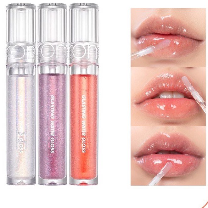 (CAM KẾT AUTH, TEM HIDDEN TAG) Son Tint Bóng Căng Mọng, Mịn Mượt Romand Glasting Water Gloss #00 #01 #02