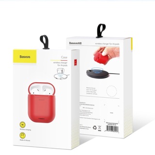 Bao Silicone bảo vệ tích hợp sạc không dây Baseus Wireless Charger dùng cho tai nghe Apple Airpods (Qi Wireless Case)
