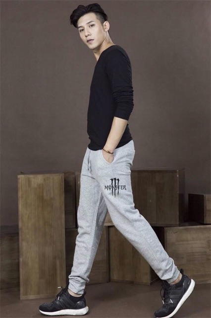 Quần jogger thun nam nữ in chữ | BigBuy360 - bigbuy360.vn