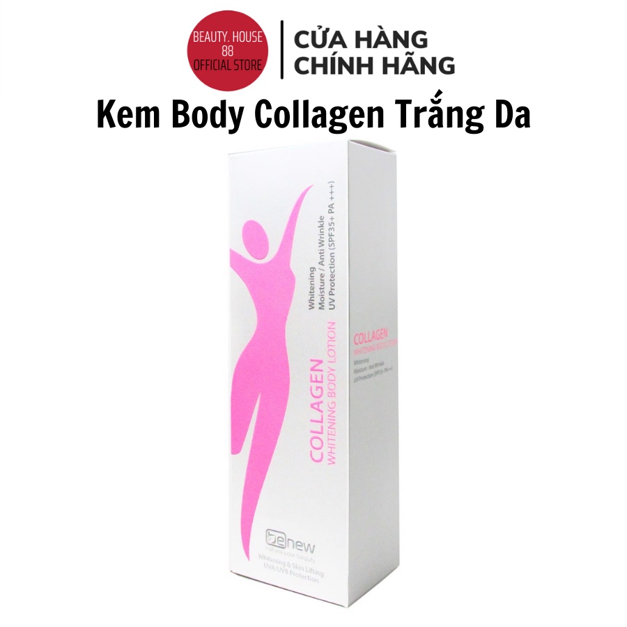 Kem Body Trắng Da Body Collagen Benew 200ml Cấp Ẩm, Dưỡng Trắng Cho Làn Da Mịn Màng Và Săn Chắc