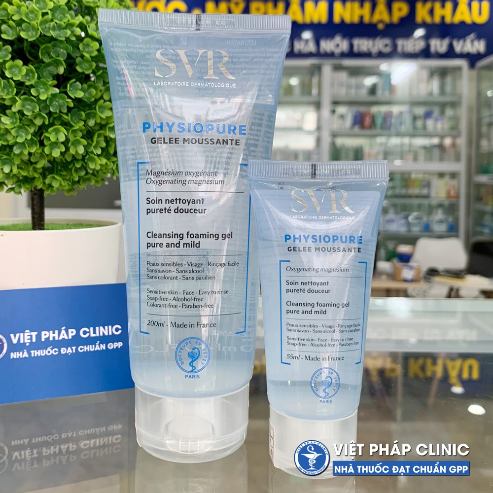 Gel rửa mặt SVR Physiopure Gelee Moussante cho da nhạy cảm