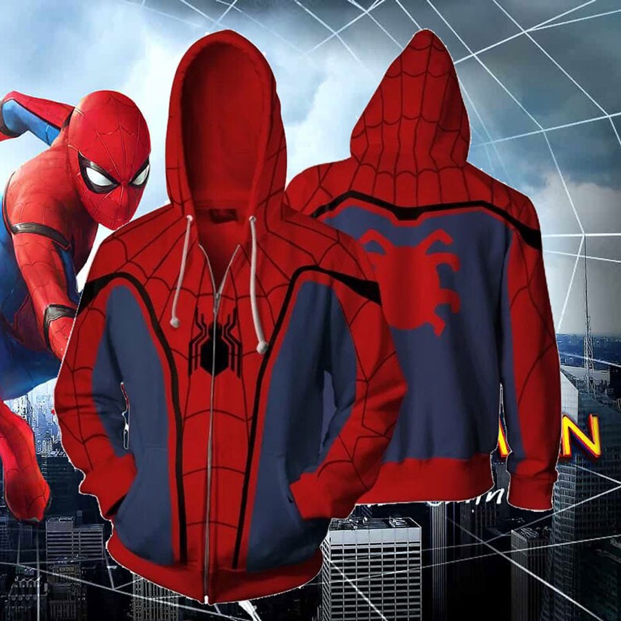 Áo Hoodie Super Hero Marvel DC Unisex Mùa Hè