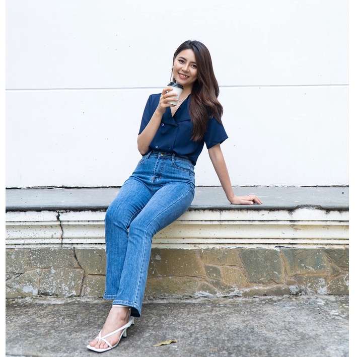 [Mã WABRGB11 giảm 10% đơn từ 250k] Quần jeans nữ ống loe GUMAC QJB771 form skiny trẻ trung | BigBuy360 - bigbuy360.vn