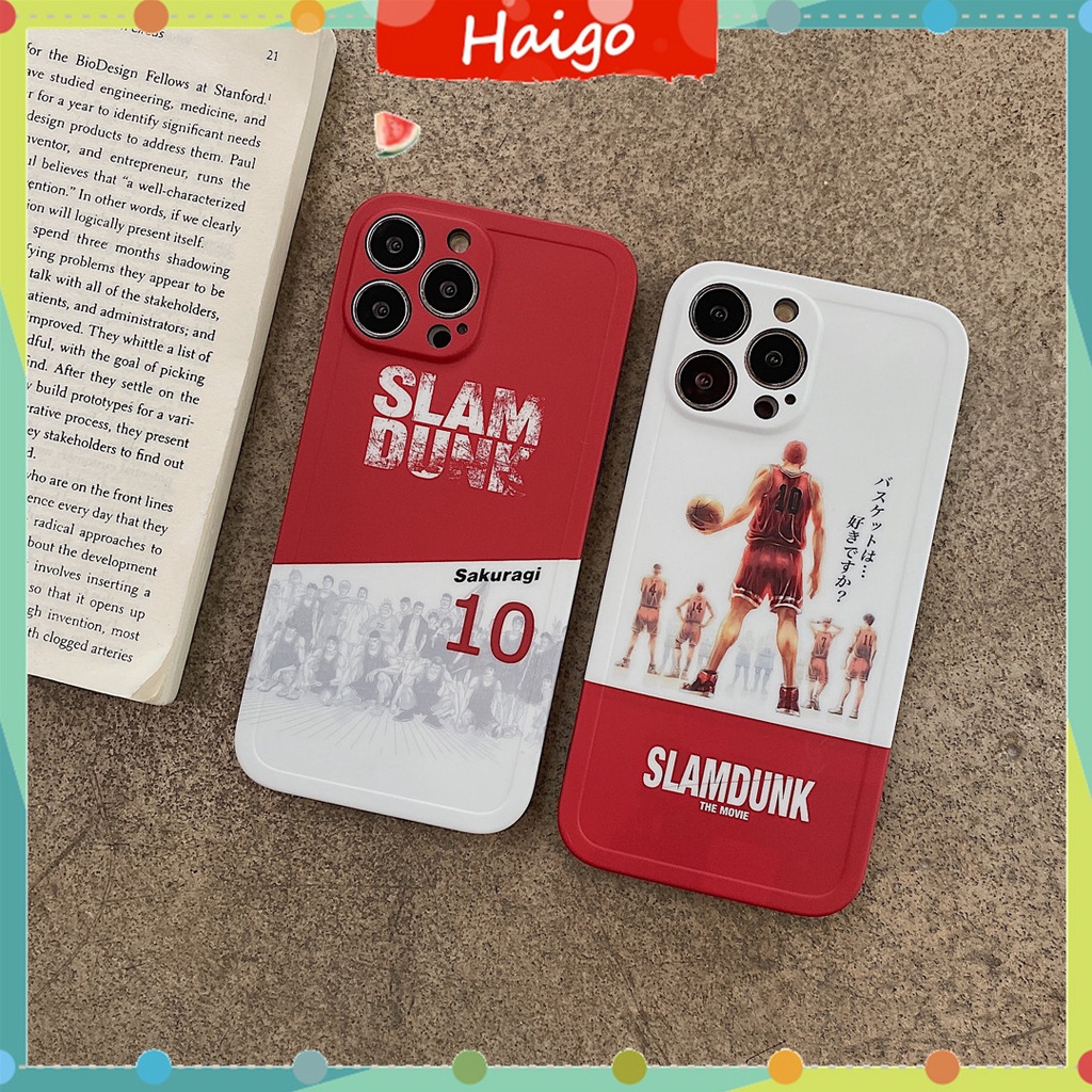 Ốp điện thoại nhựa cứng in hình Slam Dunk cho iPhone13 12 mini 11 PRO MAX 6/6s 7/8plus SE2 X/XS XR XSMAX #HG4965
