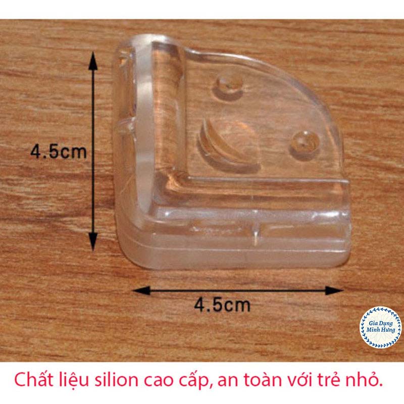 Miếng Bịt Góc Bàn Bịt Cạnh Bàn Silicon CAO CẤP Góc Vuông An Toàn Cho Bé [BỌC GÓC BÀN VUÔNG]