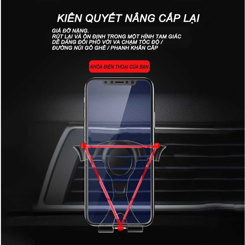 Giá Đỡ Điện Thoại Gắn Lỗ Thông Gió Xe Hơi | BigBuy360 - bigbuy360.vn