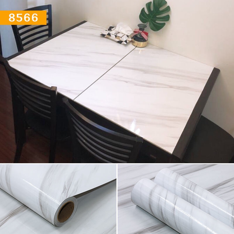 Miếng Dán Tường Giả Đá Hoa Cương Dày Chống Nước Chống Dầu Trang Trí Nhà Bếp