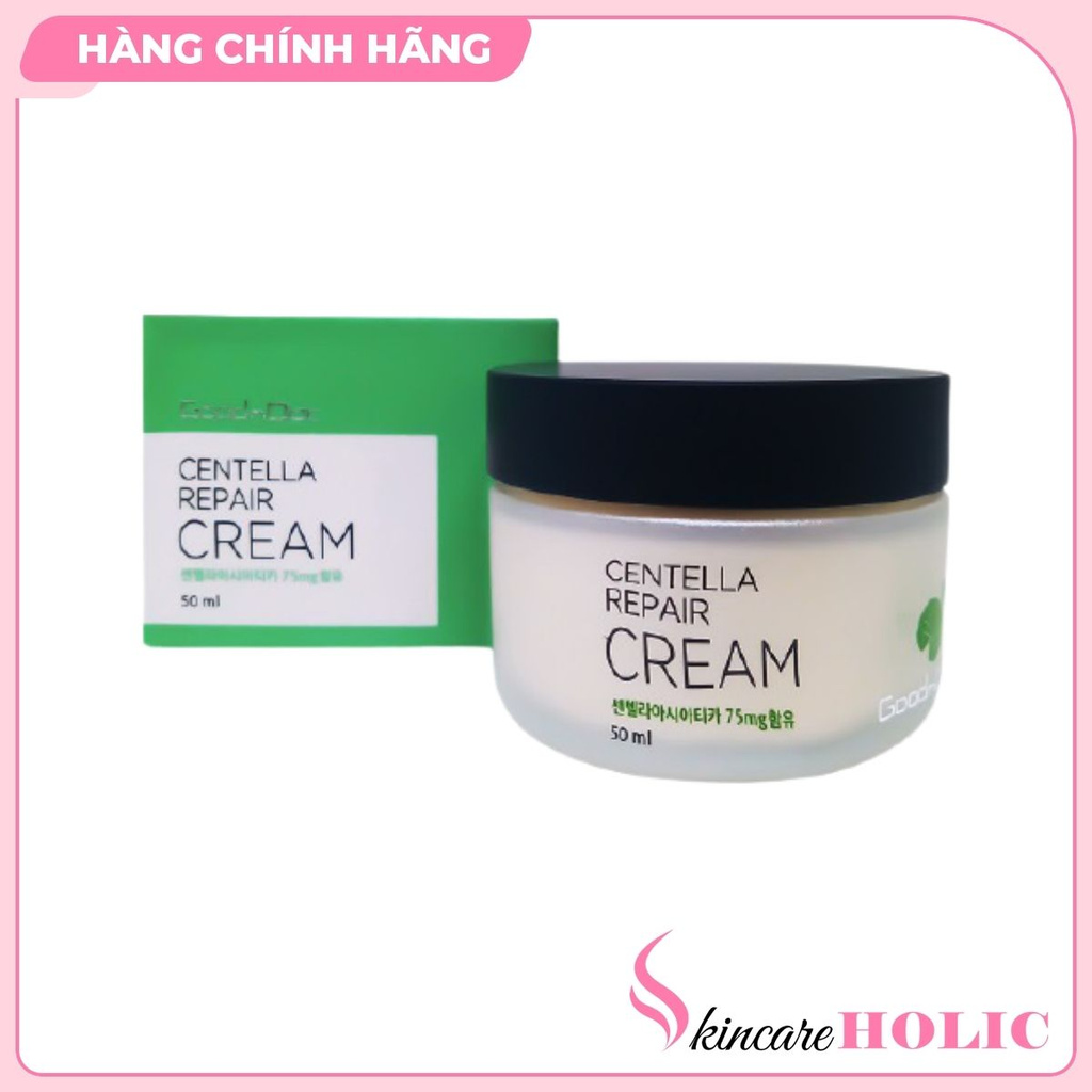 Kem Rau Má GoodnDoc Centella Repair Cream Dưỡng Ẩm_Phục Hồi Da (Hộp 50ml)