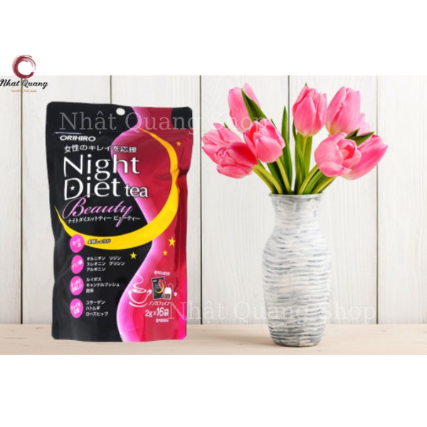 Trà giảm cân Beauty Collagen Orihiro 16 gói - Hàng nội địa Nhật Bản