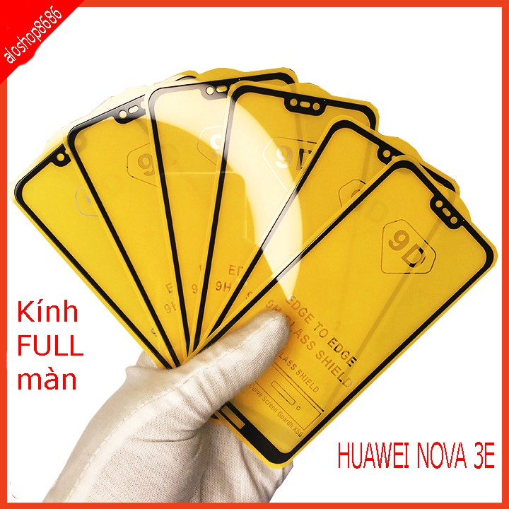 Cường lực HUAWEI NOVA 3I, 3E, Y7 PRO 2018, Y7 PRO 2019,  Y9 2019,P20 PRO, P20 LITE, P30,P30 LITE  (Tặng kèm giấy lau )