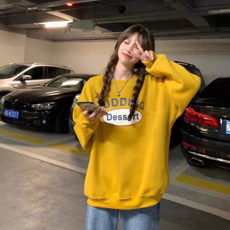 Áo Sweater Nam Nữ, Áo Nỉ Dài Tay ELISA Form Rộng Phong Cách Hàn Quốc Chất Dày Dặn Cực Đẹp