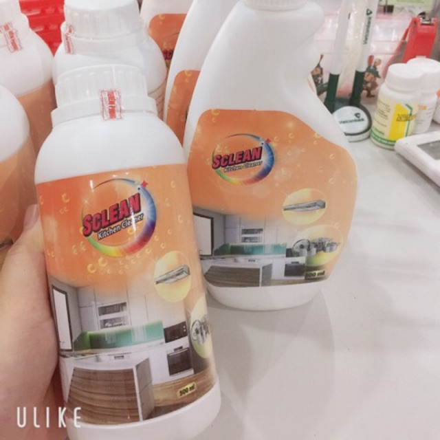 Sclean kitchen chai 500ml tẩy bếp cao cấp