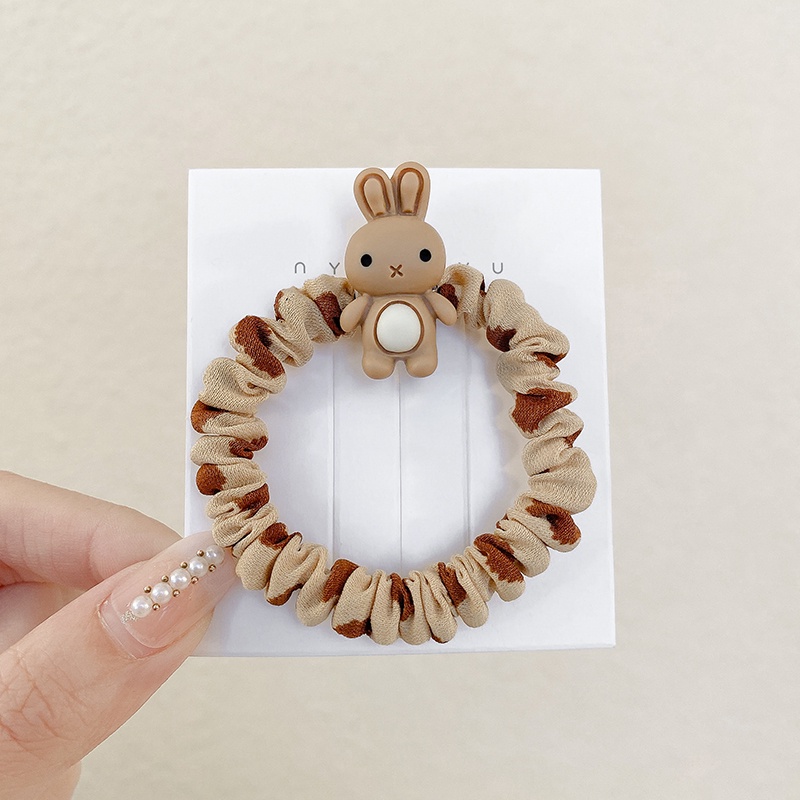 Dây Cột Tóc Co Giãn Hình Gấu/Thỏ Dễ Thương Phong Cách Hàn Quốc Cho Nữ