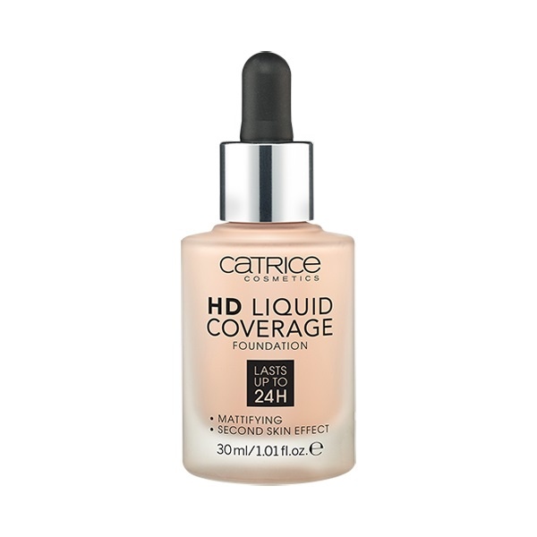 Kem nền kiềm dầu Catrice HD 24h Liquid Coverage Foundation che phủ tốt [TIỆC DEAL]