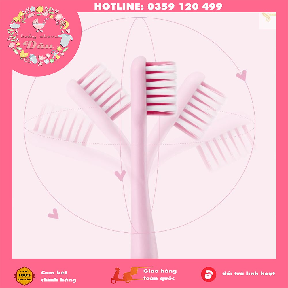 Bàn chải đánh răng Xiaomi cho bé XIAOMI Youpin Dr.Bei Child Toothbrush màu hồng/xanh cho bé từ 3 tuổi