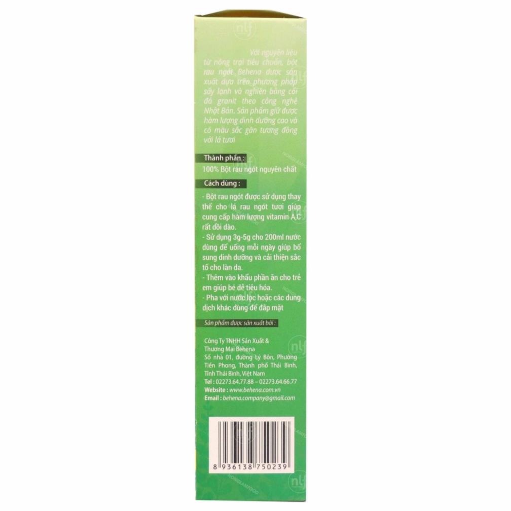 BỘT RAU NGÓT – Giúp giảm sót rau sau sinh, tưa lưỡi cho tre sơ sinh, cung cấp vitamin A,C (50G)