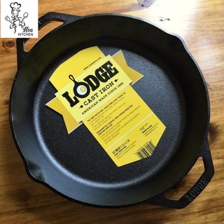 Chảo gang lodge đường kính 30.5 cm hai tay cầm, chính hãng usa