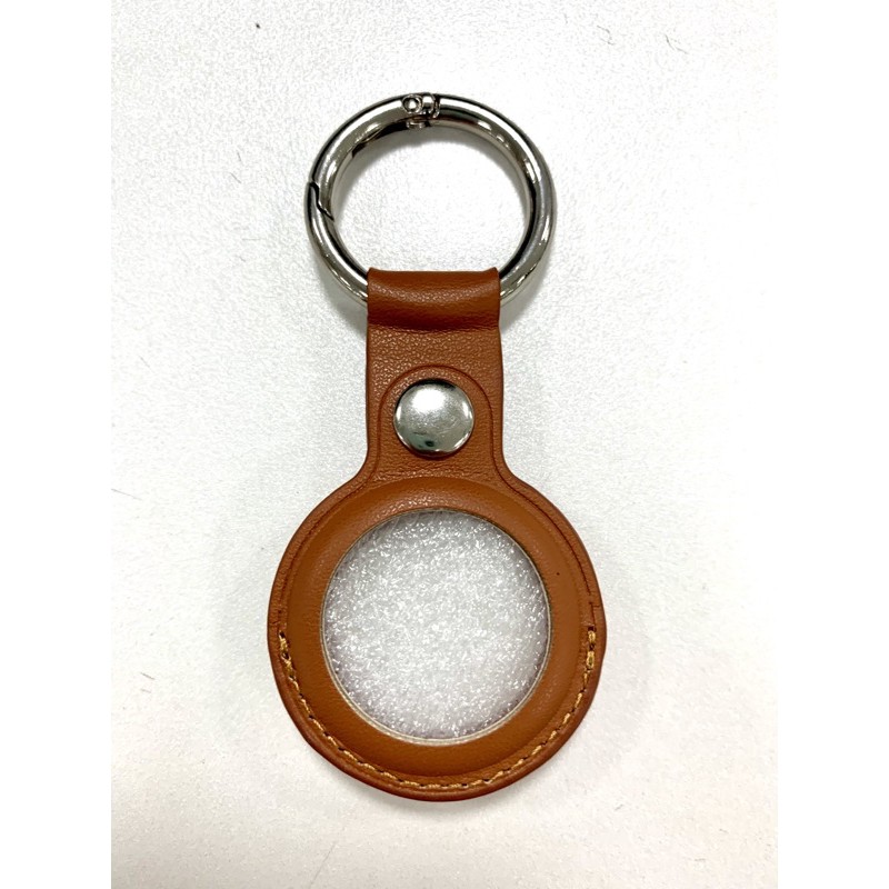 Dây Đeo Case Airtag Leather Key Ring - Móc Khoá Da Bảo Vệ Airtag