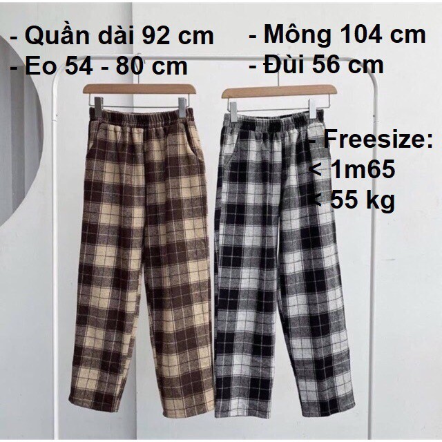 [Mã FAMAYWA giảm 10K đơn 50K] Quần Ống Suông Kẻ Caro | BigBuy360 - bigbuy360.vn
