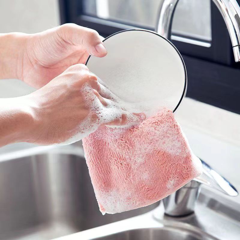 2/10 Tấm Khăn Lau Đa Năng 2 Mặt Siêu Thấm- Khăn Lau Mềm Mịn Nhanh Khô Lau Bếp, Lau Kính, Lau Bát Lau Tay Siêu Nhanh