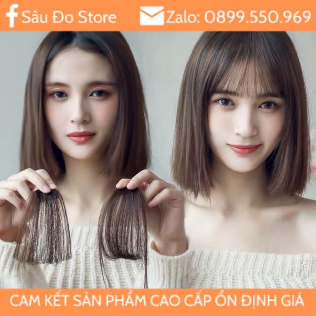 [Sale hot] Tóc giả mái thưa có mai và không có mai đủ màu