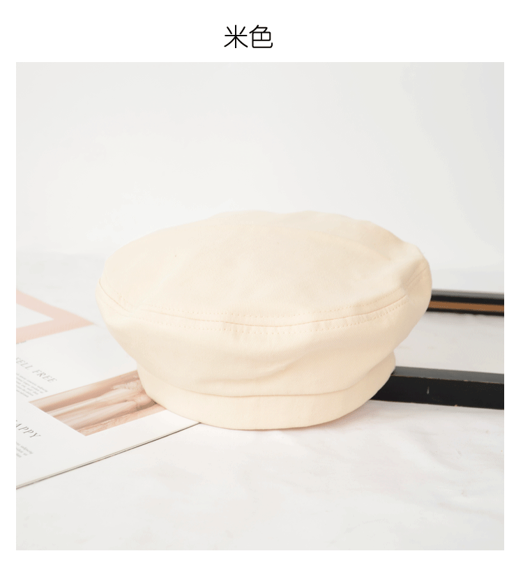 Mũ Beret Màu Trơn Phong Cách Anh Quốc Thời Trang Cho Nữ Mã 22111