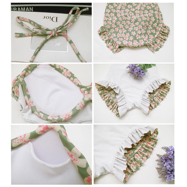 [Order] Bikini phiên bản Korea hoa bèo nhún đan dây sau | BigBuy360 - bigbuy360.vn