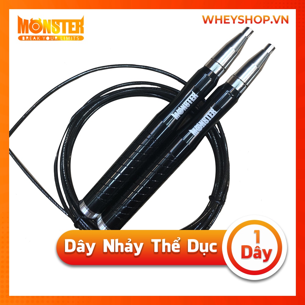 Dây Nhảy Thể Dục Monster - Tay Nắm Hợp Kim Nhôm Cao Cấp Chính Hãng 100%