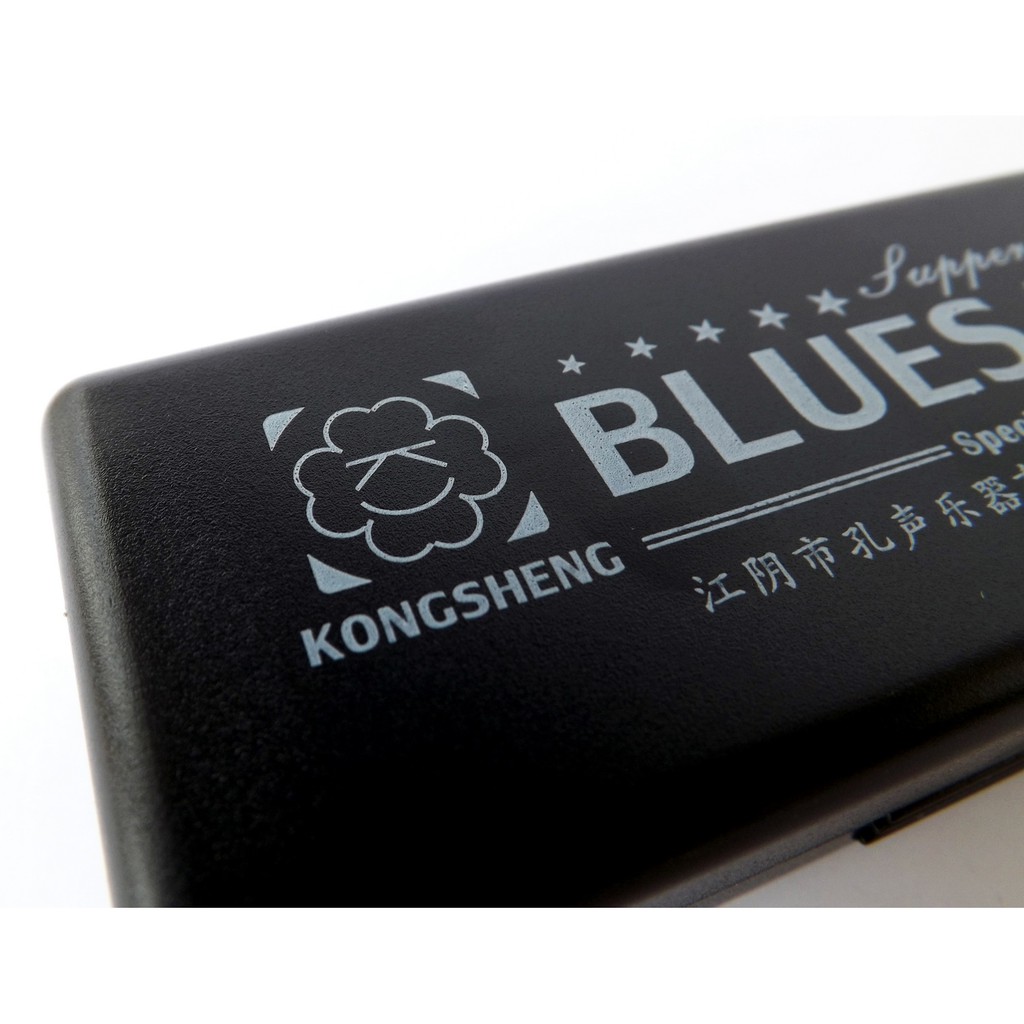 Kèn harmonica Diatonic 10 lỗ KongSheng Blues Harp key C Gold