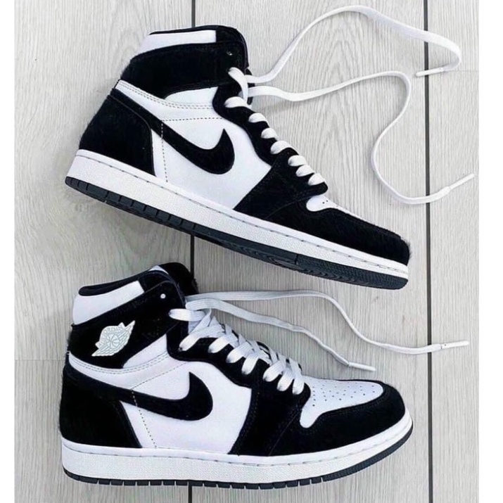 Giày thể thao nam nữ cao cấp full bill box - Giày Sneaker Jordan AF1 cổ cao màu đen trắng, xám, phối đồ cực chất M12 | BigBuy360 - bigbuy360.vn