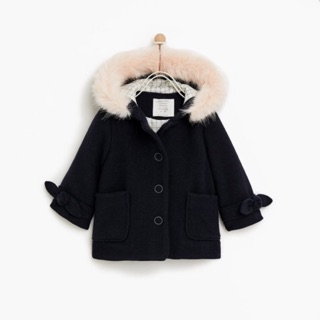 Áo khoác dạ xanh đen zara xk