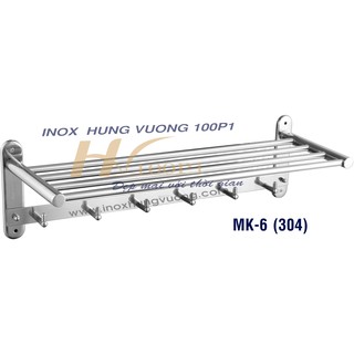 Máng khăn tầng đa năng cao cấp inox304, móc áo, xếp khăn, khăn tắm