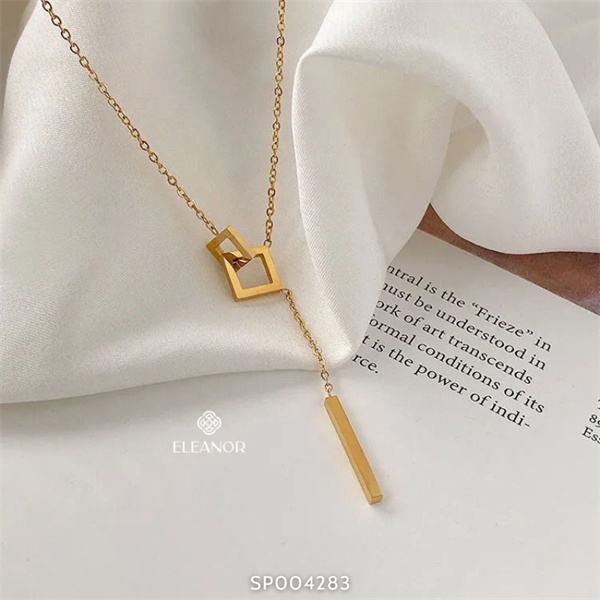 Dây chuyền nữ titan Eleanor Accessories dáng dài phụ kiện trang sức đơn giản sang trọng