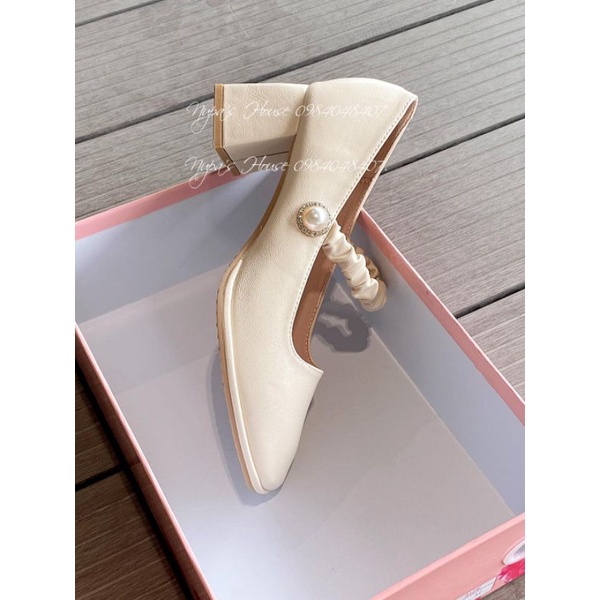Giày cao gót quai nhún tiểu thư
