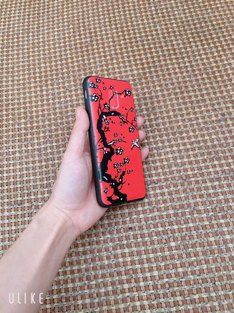Ốp J6 (2018) cây đen, nền đỏ