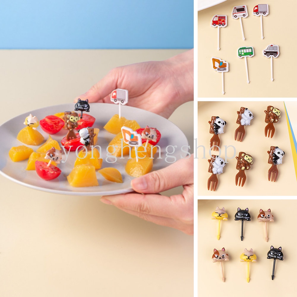 Set 6 Nĩa Ăn Trái Cây Hình Gấu Koala Dễ Thương