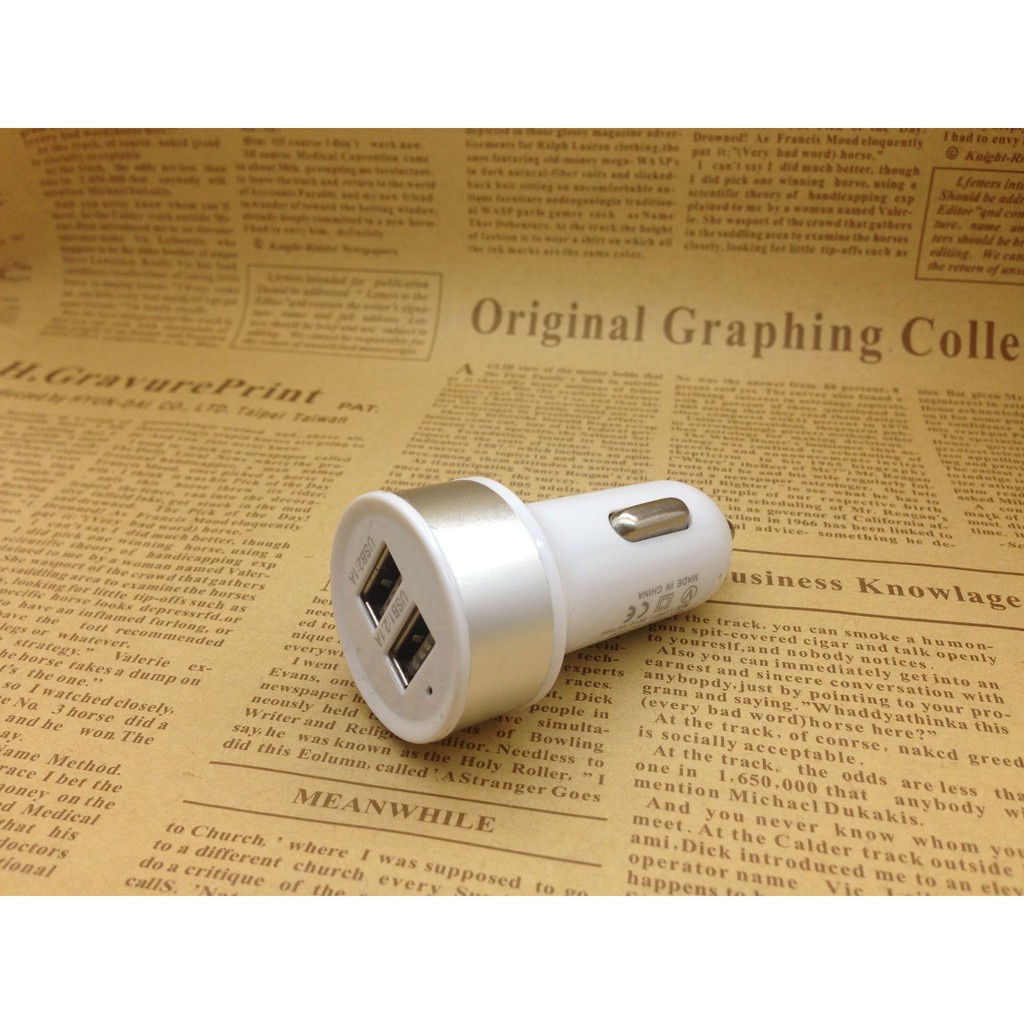 Đầu Tẩu Sạc Nhanh 2 Cổng USB 2.1A/1A  Đa Chức Năng Trên Xe Ô Tô 88155 Koreastore88