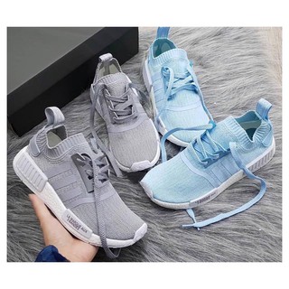 Giày NMD Xám/Xanh cho Nam/Nữ