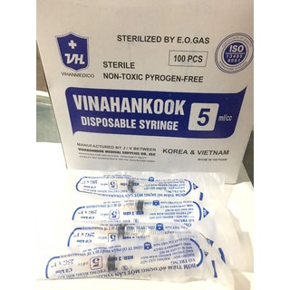 1xi lanh nhựa 5ml Vinahankook dùng để tiêm chó, mèo, gà