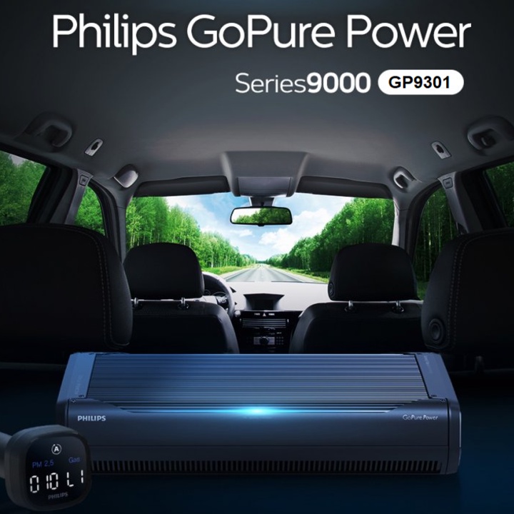 Máy lọc không khí trên ô tô GP9301, thương hiệu cao cấp Philips [CHÍNH HÃNG - BẢO HÀNH 1 NĂM]
