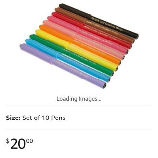 Bộ bút vẽ bánh kẹo thực phẩm 10 màu americolor của Mỹ