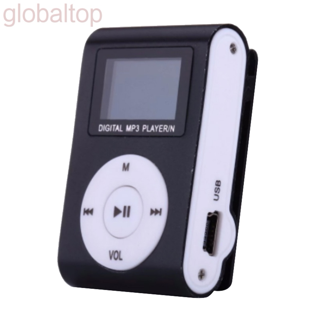 Máy nghe nhạc MP3 mini hỗ trợ thẻ nhớ Micro SD TF thiết kế nhỏ gọn tiện lợi