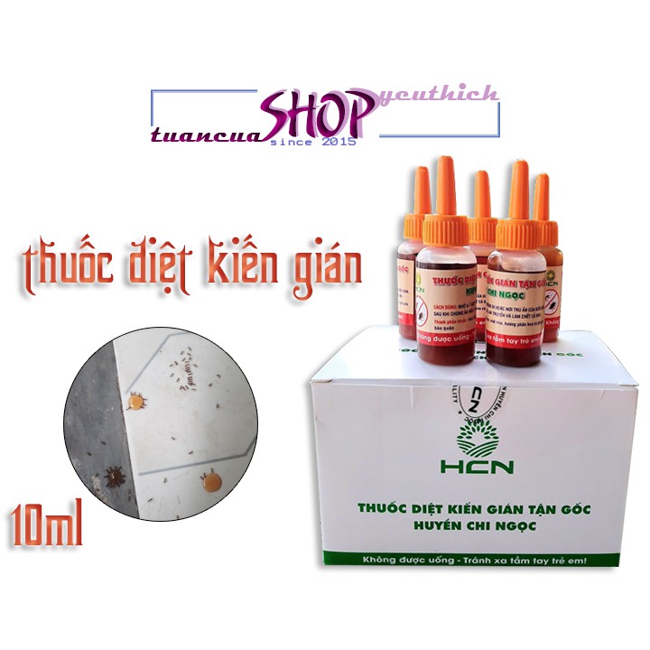 [BUÔN SỈ] Thuốc diệt kiến gián tận gốc công thức sinh học lọ 10ml (TDK10)