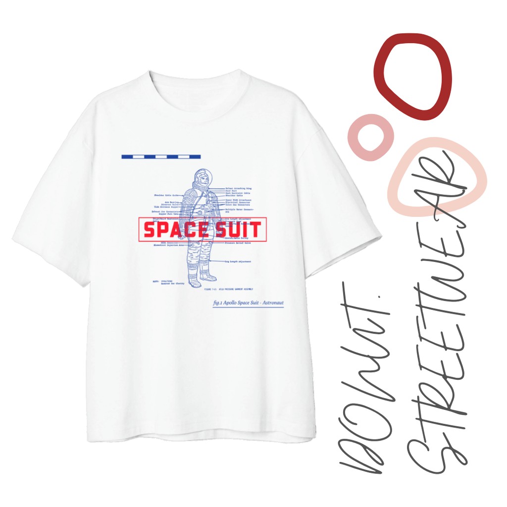ÁO THUN COTTON OVERSIZE UNISEX SPACE SUIT