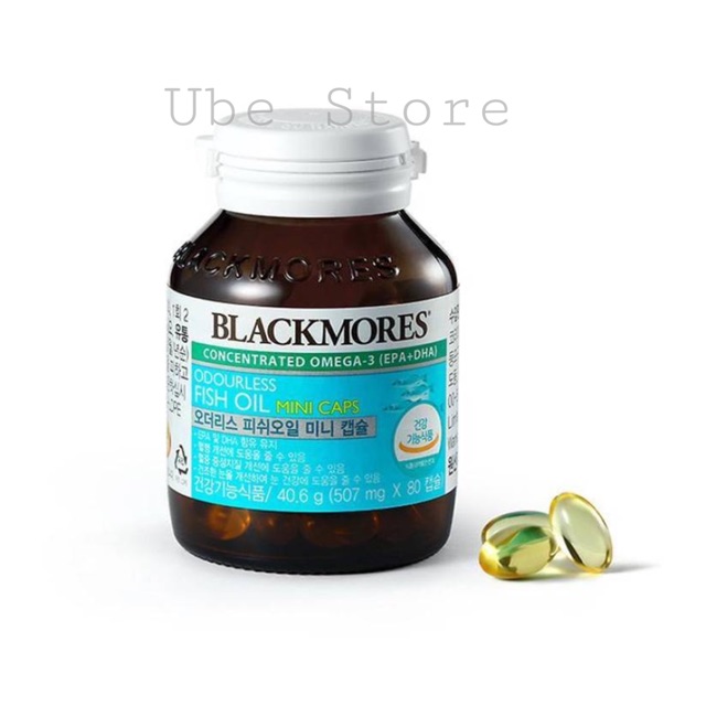 [Mã COS1505 giảm 8% đơn 300K] DẦU CÁ KHÔNG MÙI BLACKMORES FISH OIL MINI CAPS 80V #SALE_OFF_60% | BigBuy360 - bigbuy360.vn